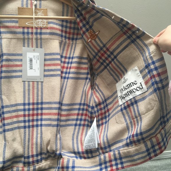 VIVIENNE WESTWOOD Beige Tartan Type 3 Jacket - Picture 14 of 16